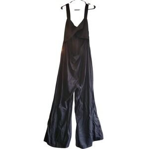 Shein Curve Jumpsuit Mid-drift Cut Out Wide Leg Sleeveless Black‎ Plus Size 4XL